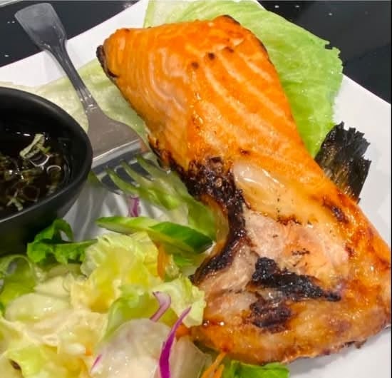 Baked Salmon Collar.