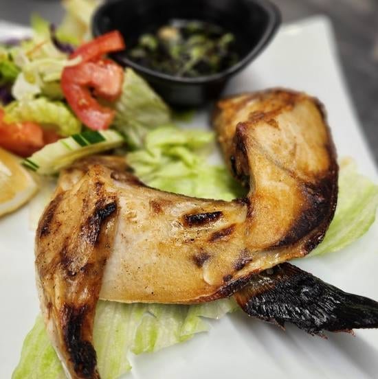 Baked Yellowtail Collar.