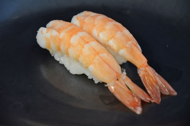 Shrimp Sashimi (Cooked Shrimp).