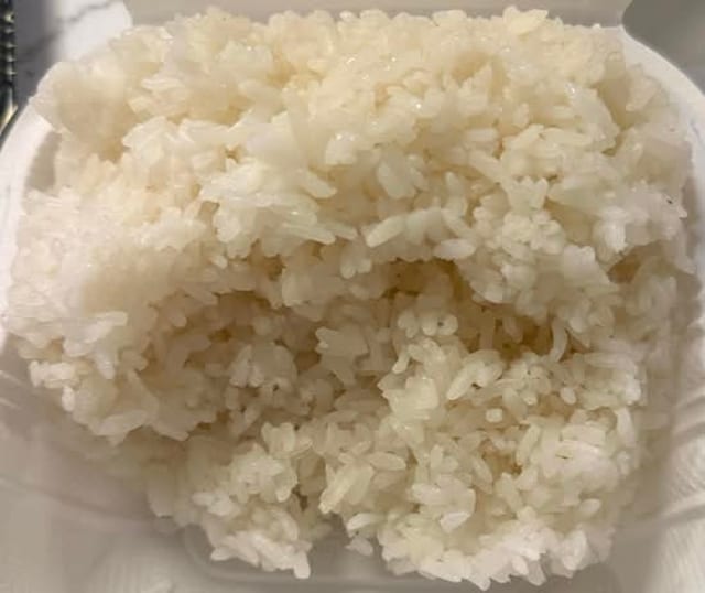 Steamed Rice.